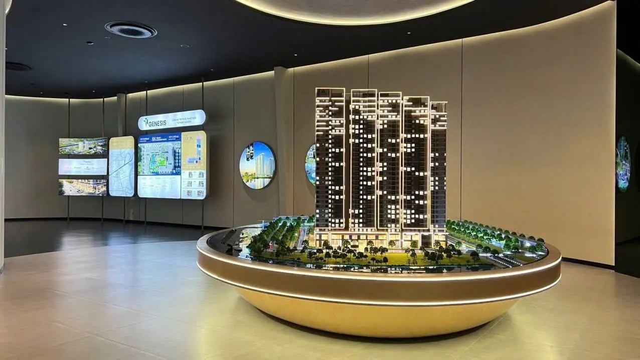 Sa bàn tỷ lệ lớn của dự án tại WOW Center